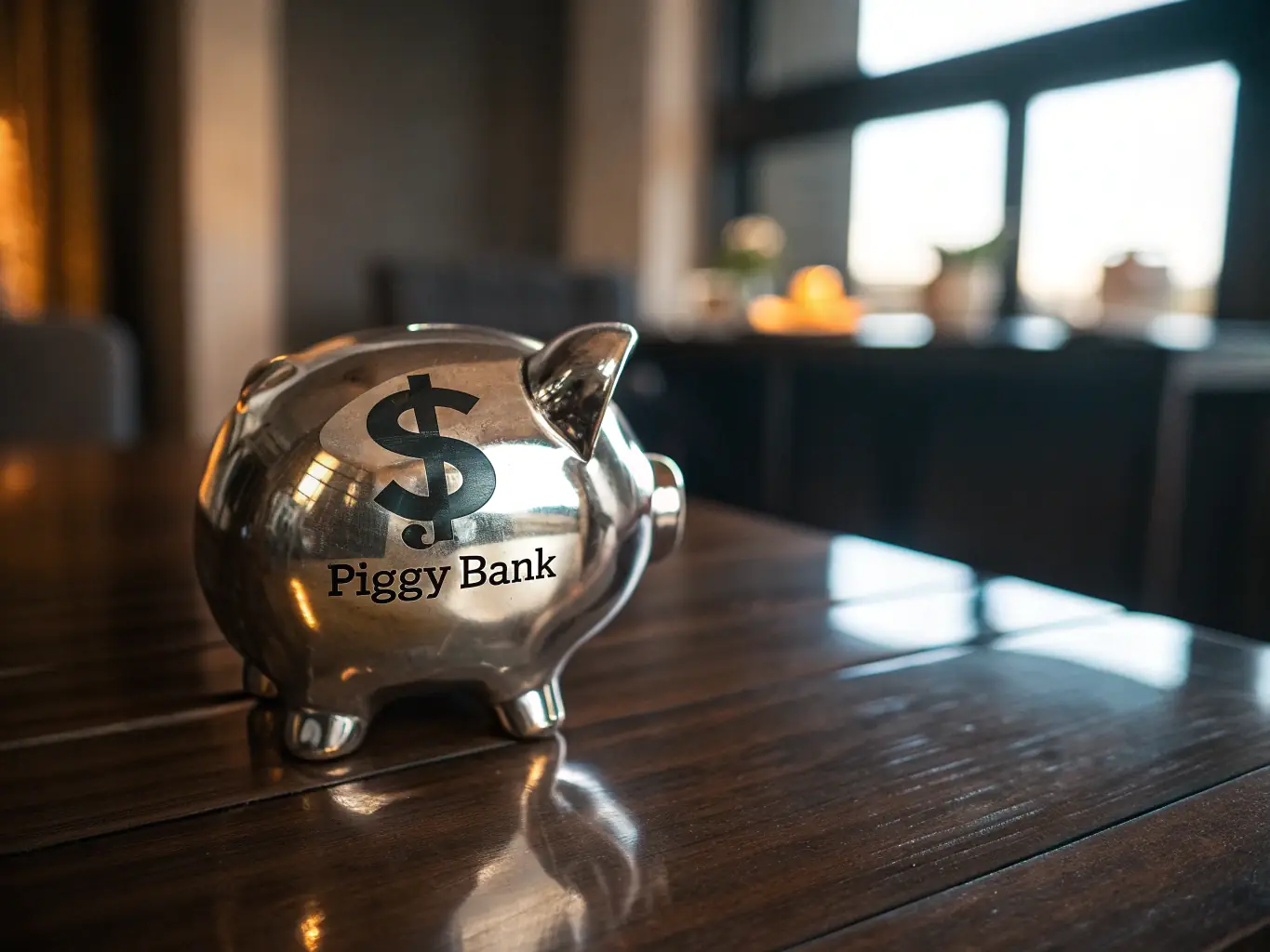 A visual of a piggy bank with UK coins and a chart showing increasing savings over time, representing savings strategies.