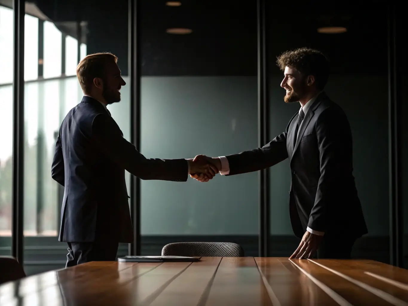 A handshake symbolizing a successful debt negotiation. The image should convey trust and the positive outcome of debt negotiation.